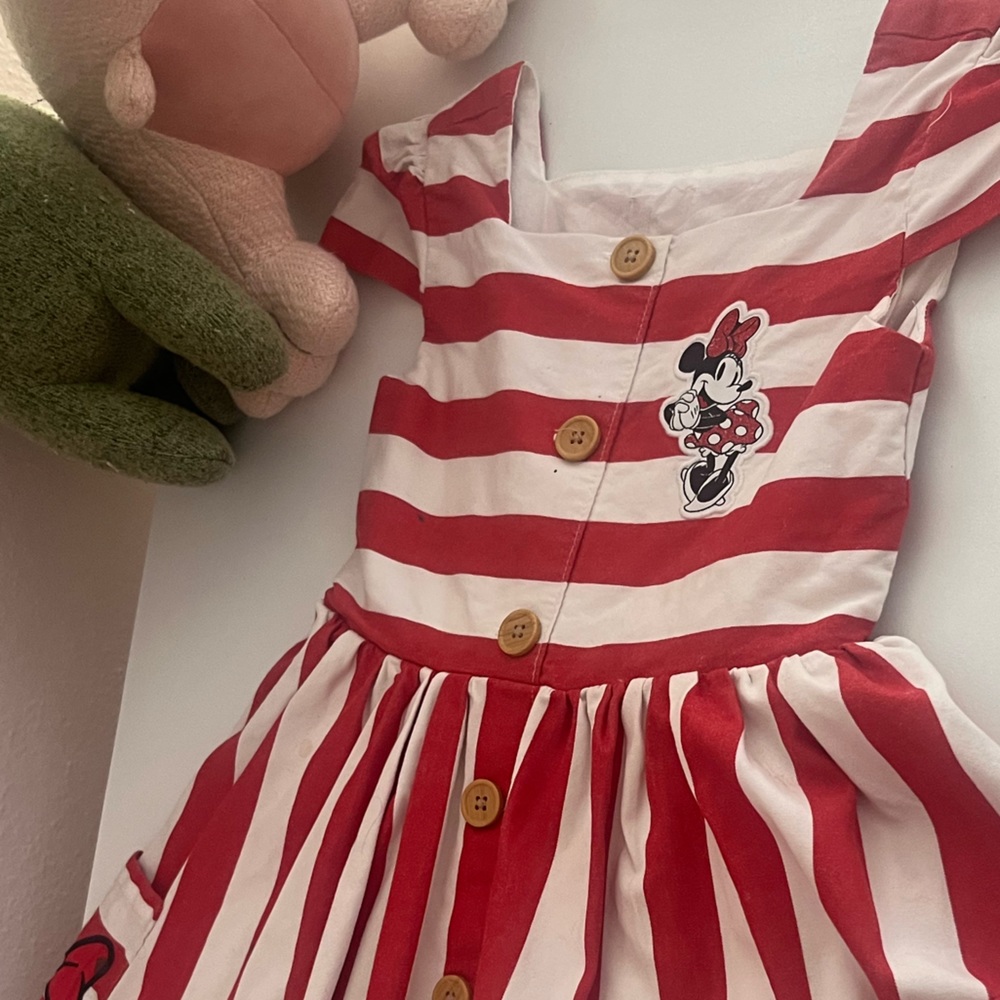 Disney’s Minnie Mouse Striped Dress for Girls - Picture 9 of 12